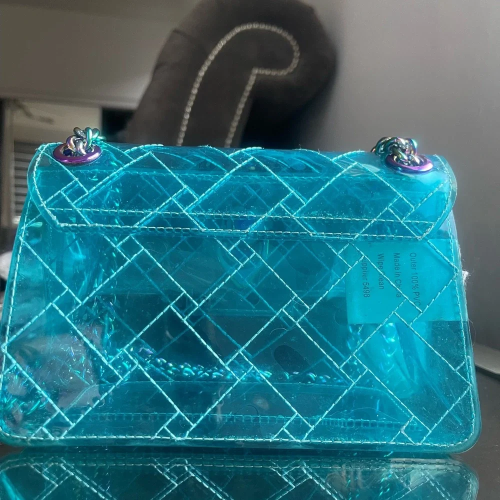 Iridescent Chain Shoulder Bag - Picture 2 of 3
